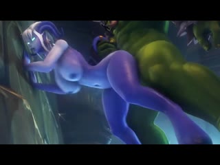 3d - [hentai] - draenei and orc [warcraft]